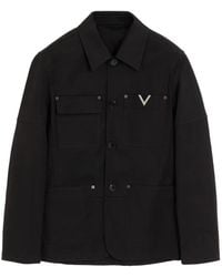 Valentino Garavani - Surchemise À Détail V - Lyst
