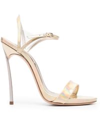 Casadei - Holographic 130mm Sandals - Lyst