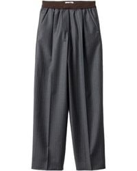 Miu Miu - Broek Met Krijtstreep - Lyst