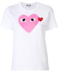COMME DES GARÇONS PLAY - Camiseta con logo de corazón - Lyst