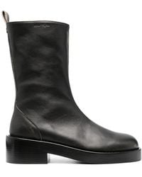 Courreges - 55Mm Leather Ankle Boots - Lyst