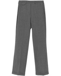 Seventy - Button-Detail Straight-Leg Trousers - Lyst