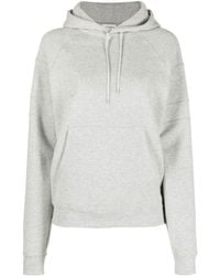 Saint Laurent - Logo Embroidery Hooded Sweatshirt - Lyst