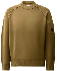 C.P. Company - Chenille Cotton Lens Crewneck Sweater - Lyst
