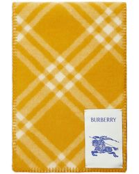 Burberry - Reversible Checked Wool Scarf - Lyst