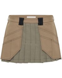 Dion Lee - Workwear Pleated Miniskirt - Lyst