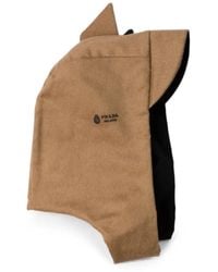 Prada - Sciarpa Reversibile Con Cappuccio - Lyst