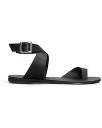 NICOLAS LAINAS - Toe-Loop Flat Sandals - Lyst