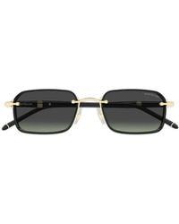 Montblanc - Rectangle-Frame Sunglasses - Lyst