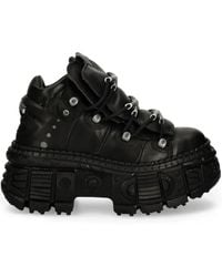 New Rock - Lace-Up Platform Sneakers - Lyst