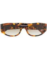 Liu Jo - Slim Oval Frame Sunglasses - Lyst