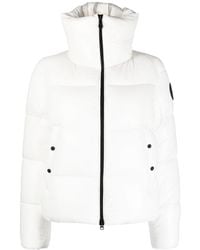 Save The Duck - Logo-patch Puffer Jacket - Lyst