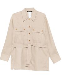 Pennyblack - Button-Up Blouse Met Ceintuur - Lyst