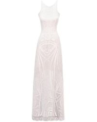 Gemy Maalouf - Patterned Midi Dress - Lyst
