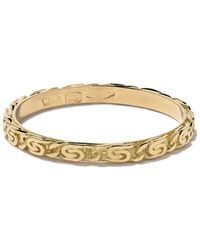 Wouters & Hendrix - 18Kt Snail Diamond Chain Ring - Lyst