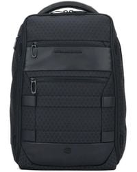 Piquadro - Zipped Panelled Backpack - Lyst