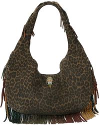 Kurt Geiger - Leopard-Print Fringe Tote Bag - Lyst