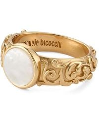 Emanuele Bicocchi - Arabesque Engraved Chevalier Ring - Lyst