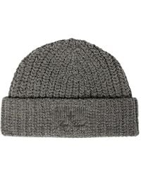 Stone Island - N100001 Beanie Aus Mouliné-Baumwoll-Chenille - Lyst