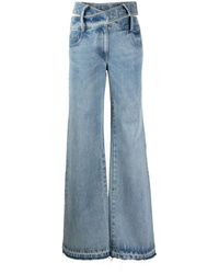 Monse - Criss-cross High-rise Wide-leg Jeans - Lyst