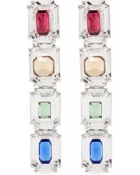Swarovski - Chroma Oversized Crystals Clip Earrings - Lyst