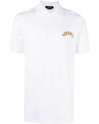 Versace - Seashell Baroque Polo Shirt - Lyst