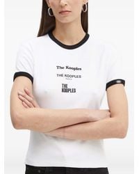 The Kooples - Serigraphy Crew-Neck T-Shirt - Lyst