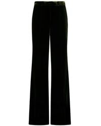 forte_forte - Velvet Wide-Leg Trousers - Lyst