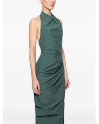 green emerald velvet dress Sammy Midi Dress – Annabel main image 1