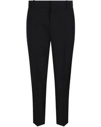 Balmain - Wollen Broek Met Knoopsluiting - Lyst