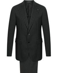 Tagliatore - Charcoal Pinstriped Single-Breasted Wool Suit - Lyst