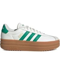 adidas - Vl Court Bold "core White/court Green/gold Metallic" スニーカー - Lyst