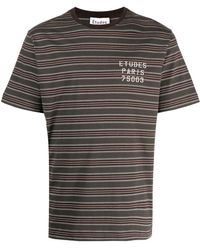 Etudes Studio - Striped Cotton T-shirt - Lyst