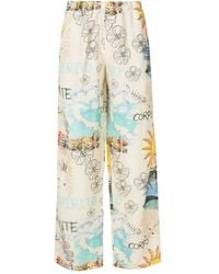 Amir Slama - Graphic-Print Elastic-Waist Trousers - Lyst