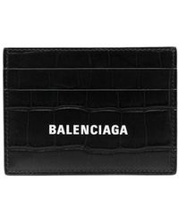 Balenciaga - Cash Logo-print Card Holder - Lyst