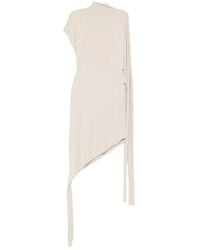Francesco Murano - Asymmetric High-Neck Dress - Lyst