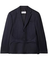Off-White c/o Virgil Abloh - Shibori Jacquard Belted Blazer - Lyst
