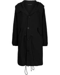 Y's Yohji Yamamoto - Oversized-Mantel Mit Kapuze - Lyst
