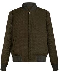 Etro - Zip-Up Wool Bomber Jacket - Lyst