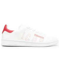 DSquared² - Sneakers With Calf Leather - Lyst