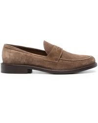 BOGGI - Penny-slot Suede Loafers - Lyst