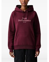 Peak Performance - Hoodie À Logo Brodé - Lyst