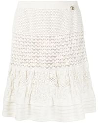 Twinset - Pointelle Knit Skirt - Lyst