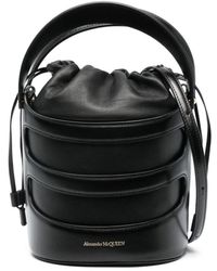 Alexander McQueen - The Rise Leather Bucket Bag - Lyst