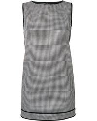 DSquared² Check Pattern Shift Dress - Zwart