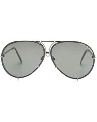 Porsche Design - 50Y Pilot-Frame Sunglasses - Lyst