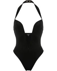 Balmain - Bañador con escote halter - Lyst