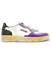 Autry - Medalist Super Vintage Leather Sneakers - Lyst