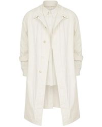 Maison Margiela - Pointed-Collar Trench Coat - Lyst