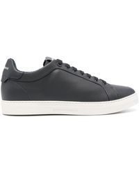 Emporio Armani - Lace-up Leather Sneakers - Lyst
